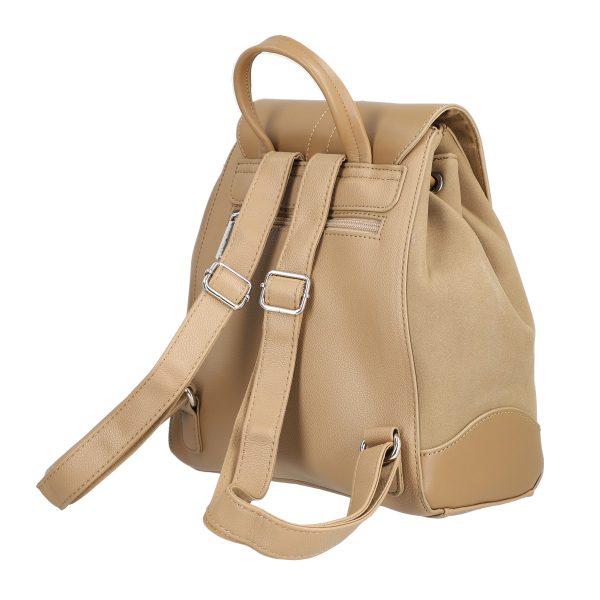 Rucsac damă piele ecologică maro închidere cu șnur David Jones BS6516RUDJ2208401 121