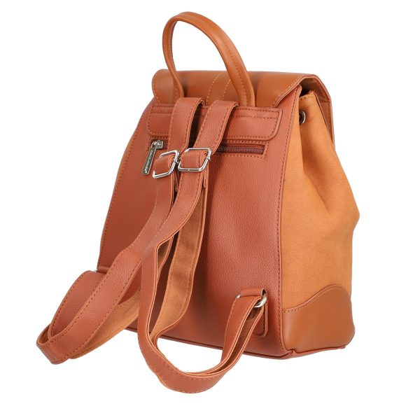 Rucsac damă piele ecologică maro închidere cu șnur David Jones BS6516RUDJ2208403 123