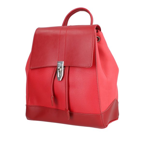 David Jones - Rucsac Dama Rosu Piele Ecologică Inchidere cu Snur - David Jones BS6516RUDJ2208400