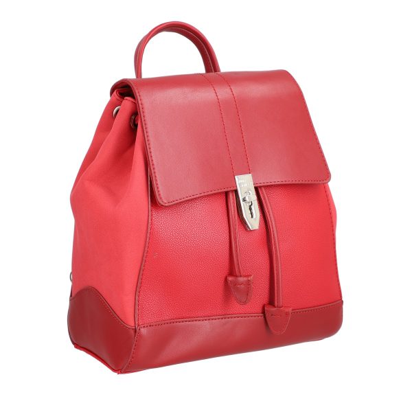 Rucsac Dama Rosu Piele Ecologică Inchidere cu Snur - David Jones BS6516RUDJ2208400 126