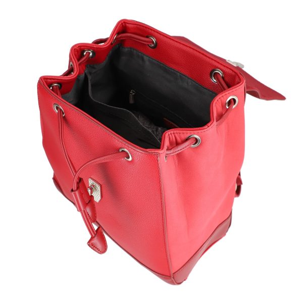 Rucsac Dama Rosu Piele Ecologică Inchidere cu Snur - David Jones BS6516RUDJ2208400 122