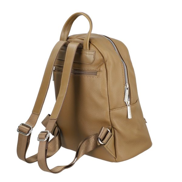 Rucsac damă piele ecologică verde olive cu două buzunare frontale David Jones BS6874RUDJ2208405 120