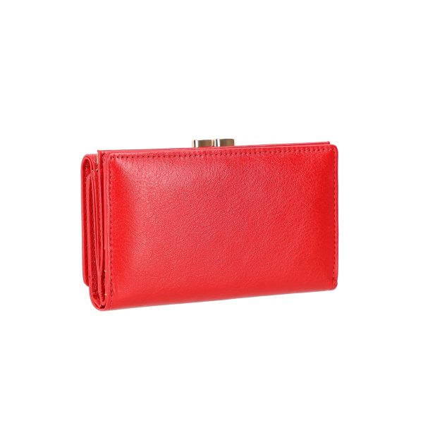 Portofel Dama de Piele Naturala Texturat Rosu Protectie RFID - Patrizia BSP108P2210218 121