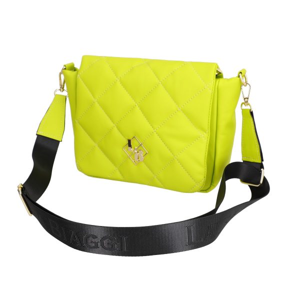 Geanta casual din piele eco matlasat verde cu un compartiment Laura Biaggi BS1137G2301033 124