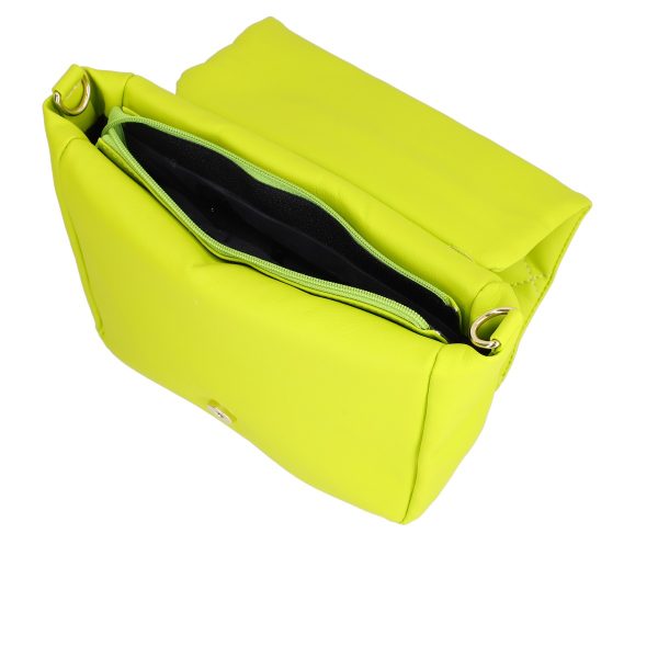Geanta casual din piele eco matlasat verde cu un compartiment Laura Biaggi BS1137G2301033 123