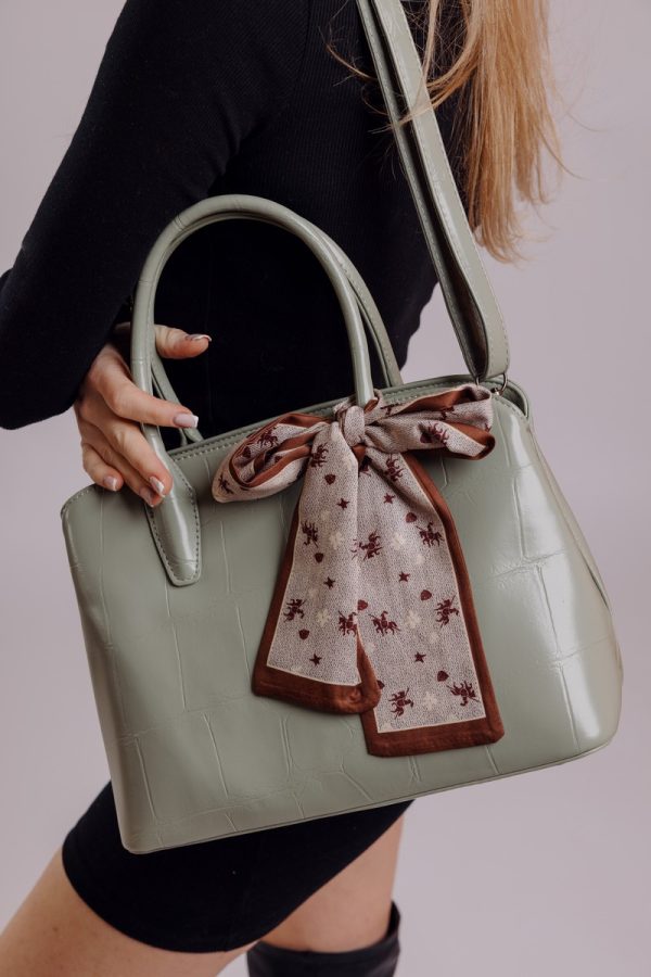 Geanta de Mana Verde Casual Femei din Piele Ecologica - David Jones BS6622CA2301135 119
