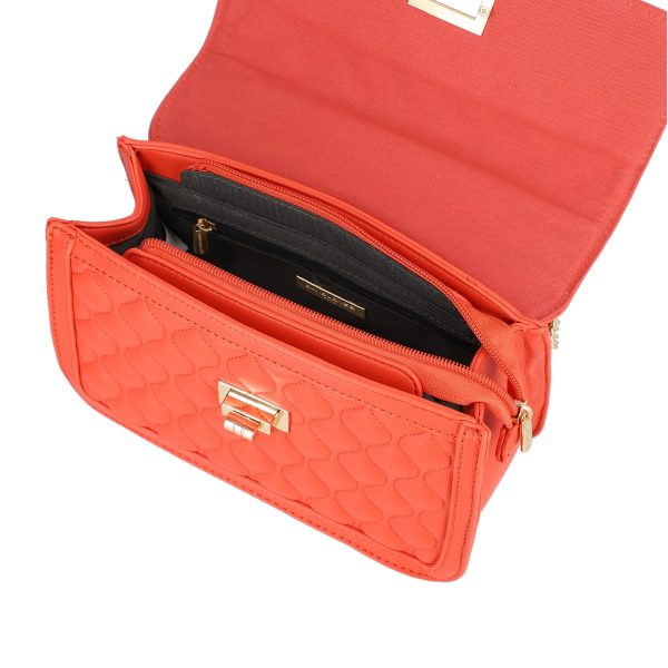 Geanta dama casual piele ecologica rosu caramiziu de umar David Jones BS6918PO2301128 122