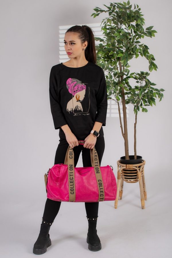 Geanta Sport Dama Umar Roz cu Maner si Bretea - Collection BS3312K2301216 120