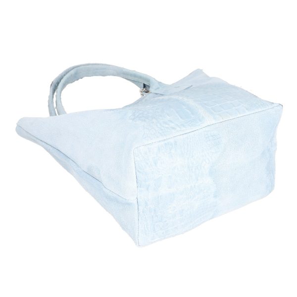 Geanta Albastra Piele Naturala Shopper, Breloc cu Buzunar - Laura Biaggi BS0201SH2301008 123