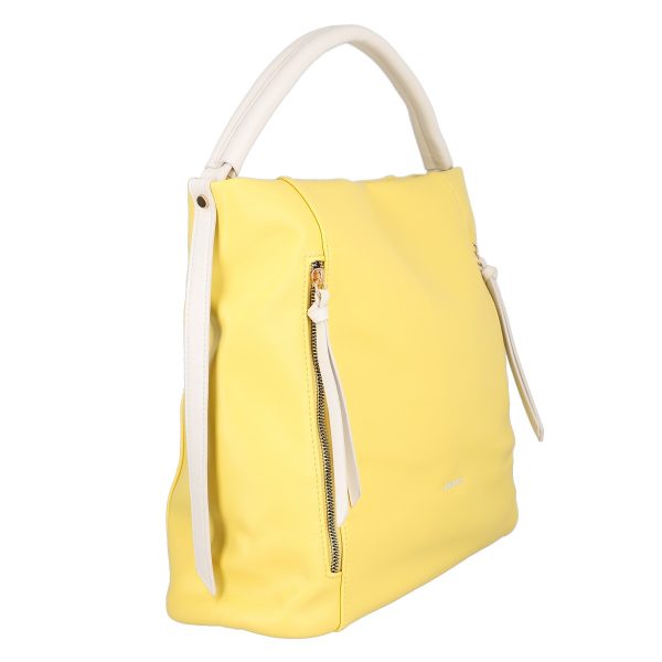 Geanta femei shopper piele ecologica galben cu doua compartimente DianaCO BS3314SH2301180 120