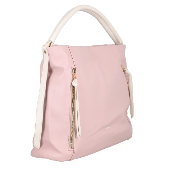 Geanta femei shopper piele ecologica roz cu doua compartimente DianaCO BS3314SH2301182 121