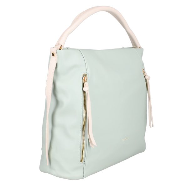 Geanta femei shopper piele ecologica turcoaz cu doua compartimente DianaCO BS3314SH2301184 120