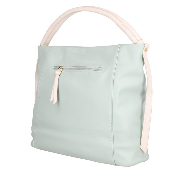 Geanta femei shopper piele ecologica turcoaz cu doua compartimente DianaCO BS3314SH2301184 121