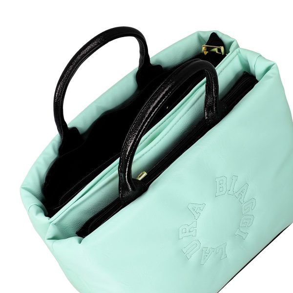 Geanta Verde Deschis Shopper pentru Femei din Piele Eco cu Doua Compartimente - Laura Biaggi BS1220G2301026 120
