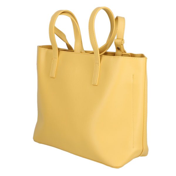 Geanta shopper piele eco galben de umar cu un compartiment David Jones BS6641CA2301148 122