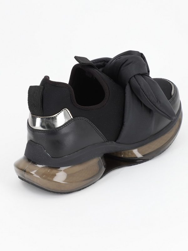 Pantofi Sport Dama cu Platforma Material Textil Negru - BSES881PSRO2301506 119