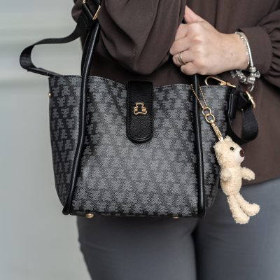 Geanta dama casual negru cu maner Lulu Castagnette BS2342LLCA230251
