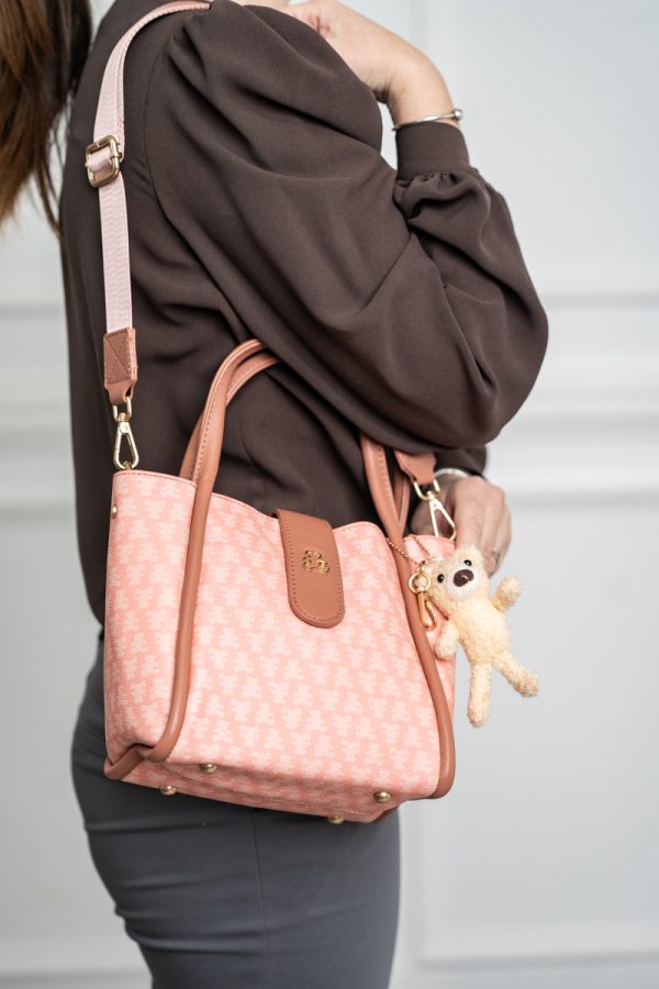 Geanta dama casual roz cu maner Lulu Castagnette BS2342LLCA230250 121
