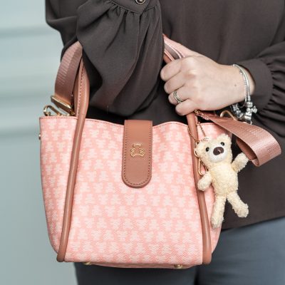 Geanta dama casual roz cu maner Lulu Castagnette BS2342LLCA230250