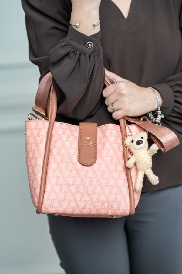 Geanta dama casual roz cu maner Lulu Castagnette BS2342LLCA230250 119