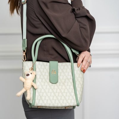 Geanta dama casual verde cu maner Lulu Castagnette BS2342LLCA230249
