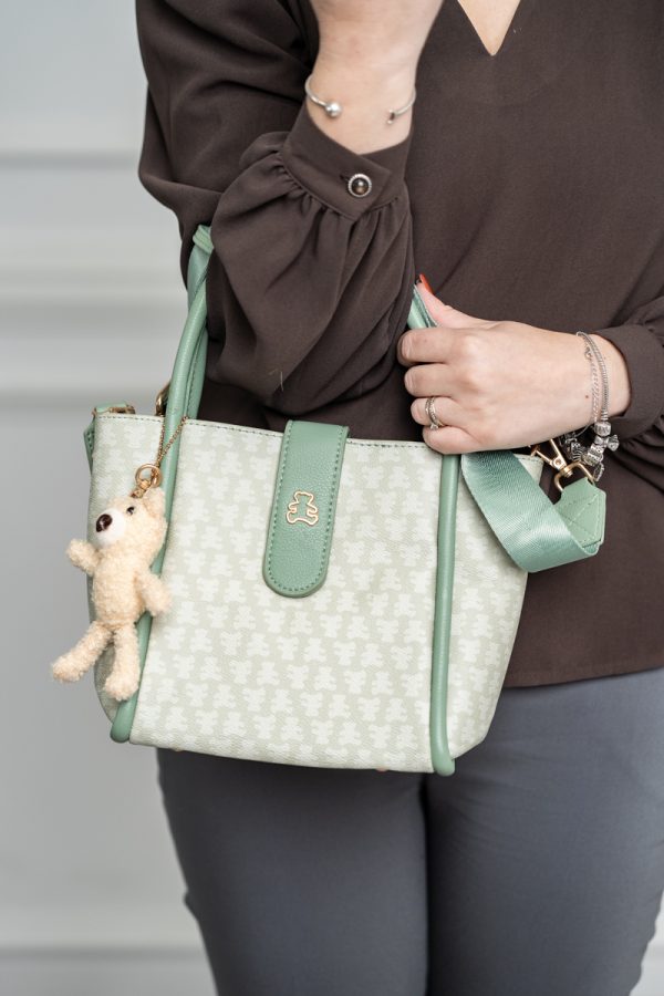 Geanta dama casual verde cu maner Lulu Castagnette BS2342LLCA230249 120