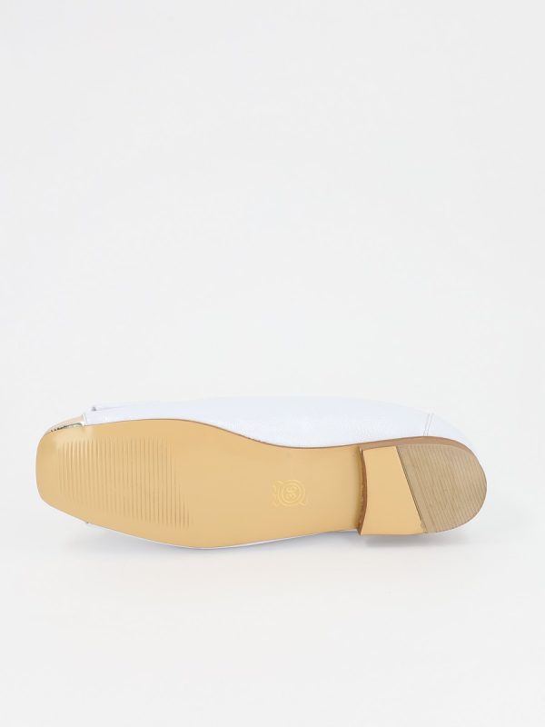 Balerini Dama Albi Eleganti Piele Ecologica Varf Lucios BS016BARO2301567 124