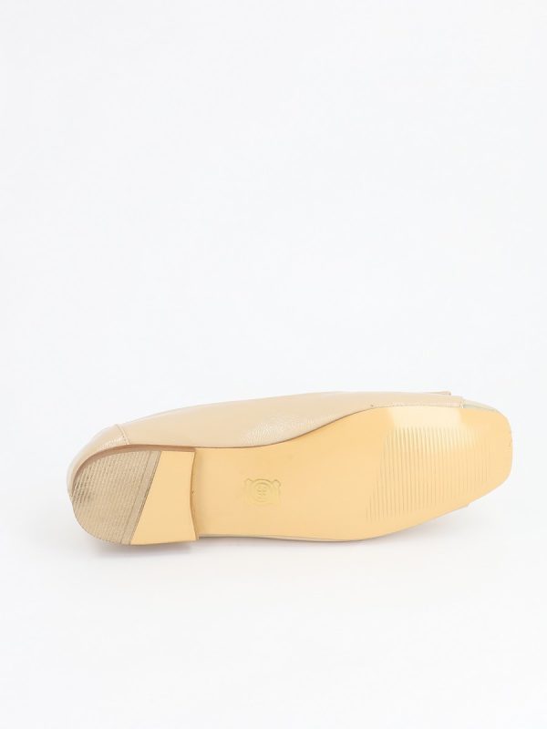 Balerini Bej Dama Eleganti Piele Ecologica Varf Lucios BS016BARO2301565 123