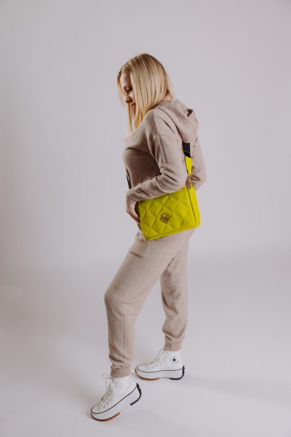 Geanta casual din piele eco matlasat verde cu un compartiment Laura Biaggi BS1137CA2301260 122