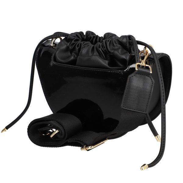 Geanta casual piele eco negru semiluna inchidere tip sac BS1112CA22301659 120