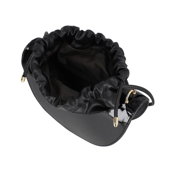 Geanta casual piele eco negru semiluna inchidere tip sac BS1112CA22301659 119