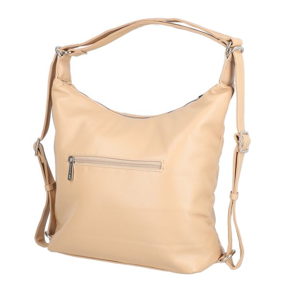 Geanta casual tip rucsac piele ecologică bej David Jones BS6927CA2301142 120