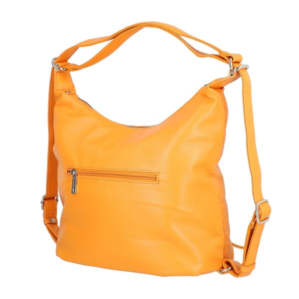 Geanta casual tip rucsac piele ecologică portocaliu David Jones BS6927CA2301140 121