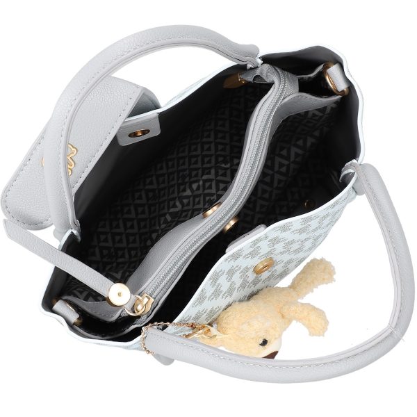 Geanta dama casual albastru cu maner Lulu Castagnette BS2342LLCA2302101 120