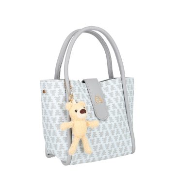 Geanta dama casual albastru cu maner Lulu Castagnette BS2342LLCA2302101