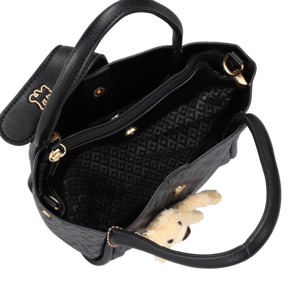 Geanta dama casual negru cu maner Lulu Castagnette BS2342LLCA230251 121