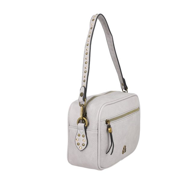 Geanta Gri Eleganta Dama Casual din Piele Ecologica Gri de Umar - Lulu Castagnette BS0031CA2302025 123