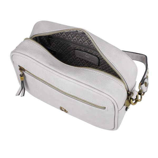Geanta Gri Eleganta Dama Casual din Piele Ecologica Gri de Umar - Lulu Castagnette BS0031CA2302025 121