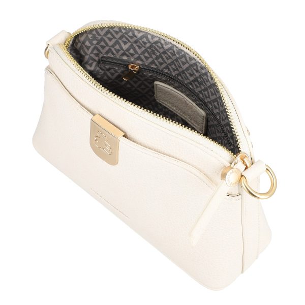 Geanta dama casual piele ecologica latte cu un compartiment Lulu Castagnette BS2308LLCA230239 121