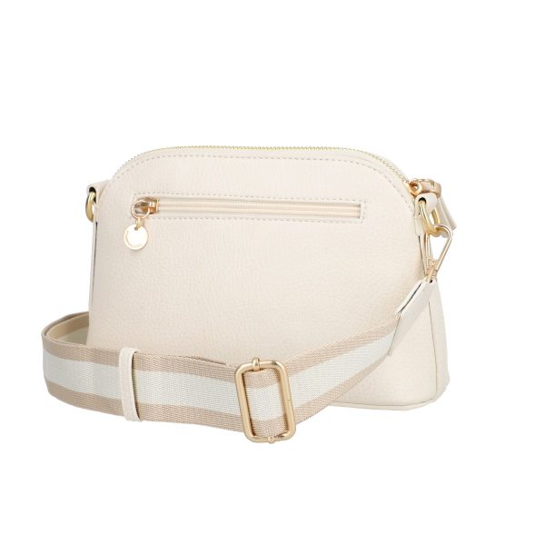 Geanta dama casual piele ecologica latte cu un compartiment Lulu Castagnette BS2308LLCA230239 122