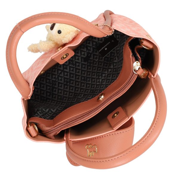 Geanta dama casual roz cu maner Lulu Castagnette BS2342LLCA230250 123