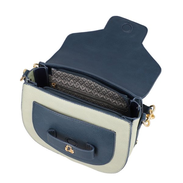Geanta dama casual verde semiriotund de umar Lulu Castagnette BS2387LLCA230259 121