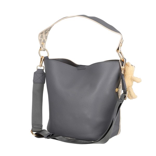 Geanta femei casual bej de umar cu gentuta detasabila Lulu Castagnette BS23141CA230296 121