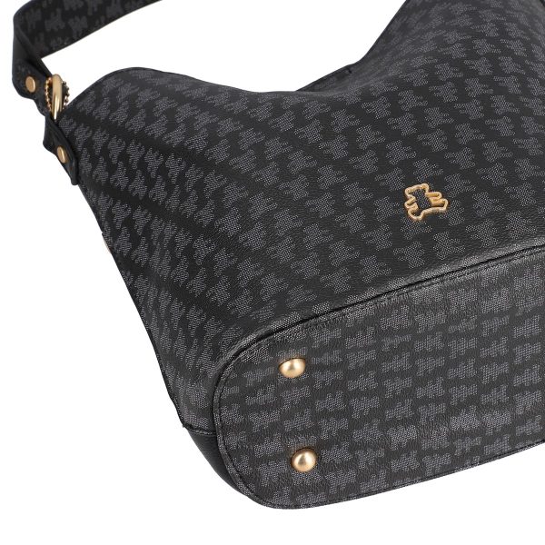 Geanta de Umar Neagra Femei Casual cu Gentuta Detasabila - Lulu Castagnette BS23141CA230298 126