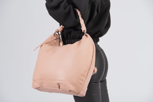 Geanta femei shopper piele ecologica roz cu doua compartimente DianaCO BS3107SH2301173 119
