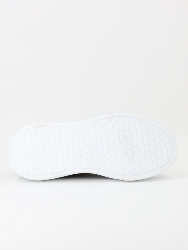 Pantofi Sport Dama Negri din Piele Eco cu Varf Rotund - BS0201PC2301626 124