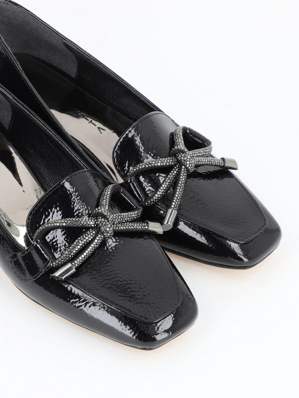 Pantofi Eleganti Dama cu Toc Mic, Piele Eco Neagra - BS214PTNI2301575 119