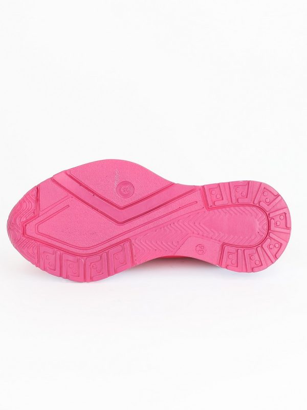 Pantofi sport material textil fuchsia cu elemente design banda cu pietricele BS043PSRO2301520 120