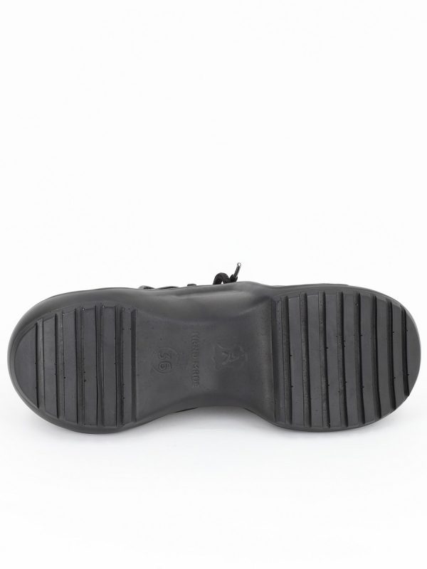 Pantofi Sport din Piele Ecologica Negri cu Platforma - BS7035PSRO2301550 121