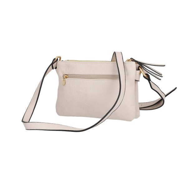 Poseta dama casual piele ecologica gri tip plic cu buzunare Lulu Castagnette BS2398LLCA230254 122